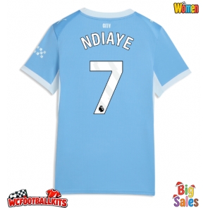 Manchester City Iliman Ndiaye #7 Replica Home Stadium Shirt for Women 2026-27 Short Sleeve